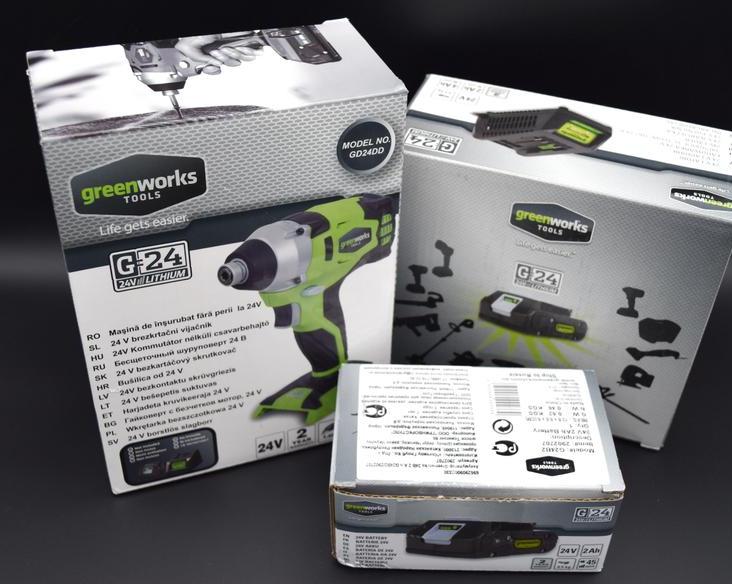 GreenWorks GD24DD: один из лучших ударных шуруповертов, еще и с бесщеточным двигателем