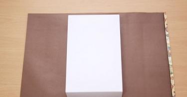Kako prekriti kutiju papirom - majstorska klasa