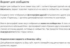 Ποια γραφικά στοιχεία Vkontakte να επιλέξετε για ένα ιστολόγιο WordPress;